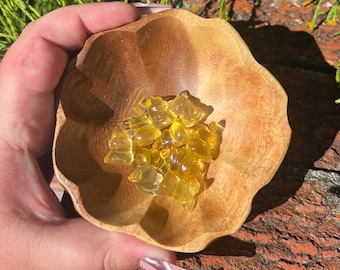 Mini Yellow Fluorite Pikachu Carving