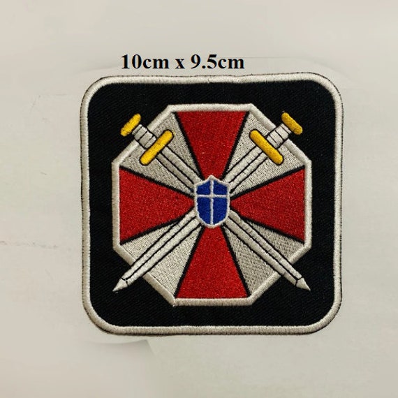 zum Aufbügeln Resident Evil Umbrella Corporation Logo Abzeichen Pin Patch 