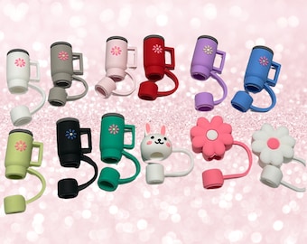 Stanley cup straw topper cover Stanley drink cup cover Stanley accessories Stanley straw cap silicone straw cover for 40oz quencher