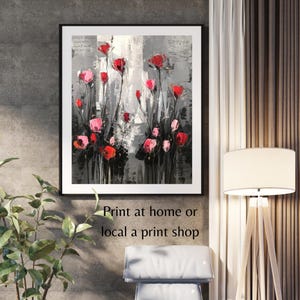 Watercolor Flower PNG Digital Print, Watercolour, Wall Art, Commercial Use - Digital Download