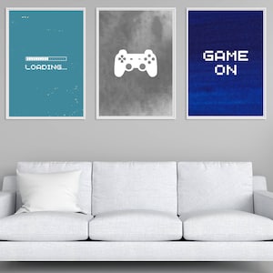 Game Room Decor, Gaming Controller Prints, Boys Room, Gamer Gift, Gaming Wall Art, Video Game Posters, Teen Room, Printable ,DIGITAL FILES