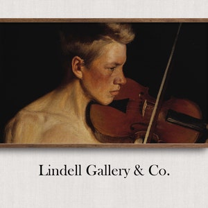 Samsung Frame TV Art | Violinist Halonen | Portrait TV Art | Music TV Art | Vintage Fine Art 4K Digital Download | Instant Download | PH101