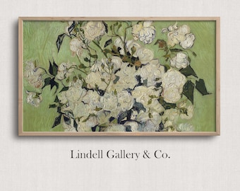 Samsung Frame TV Art | Mothers Day TV Art | Roses by Van Gogh | Spring TV Art | Floral | 4K Digital Download | Instant Download | VG107