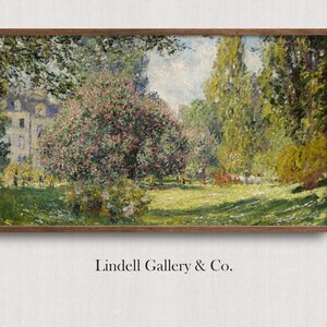 Samsung Frame TV Art | Landscape Parc Monceau Monet | Garden TV Art | Spring TV Art | 4K Digital Download | Instant Download | CM114