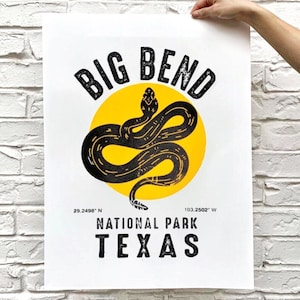 Big Bend National Park - Screen Print Poster