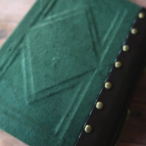 Handmade Celtic Notebook with Mythic Dragon-Eye Shield image 4