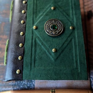 Handmade Celtic Notebook with Mythic Dragon-Eye Shield image 10