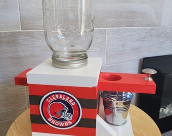 Cleveland Browns -  Mason Jar Candy Machine!