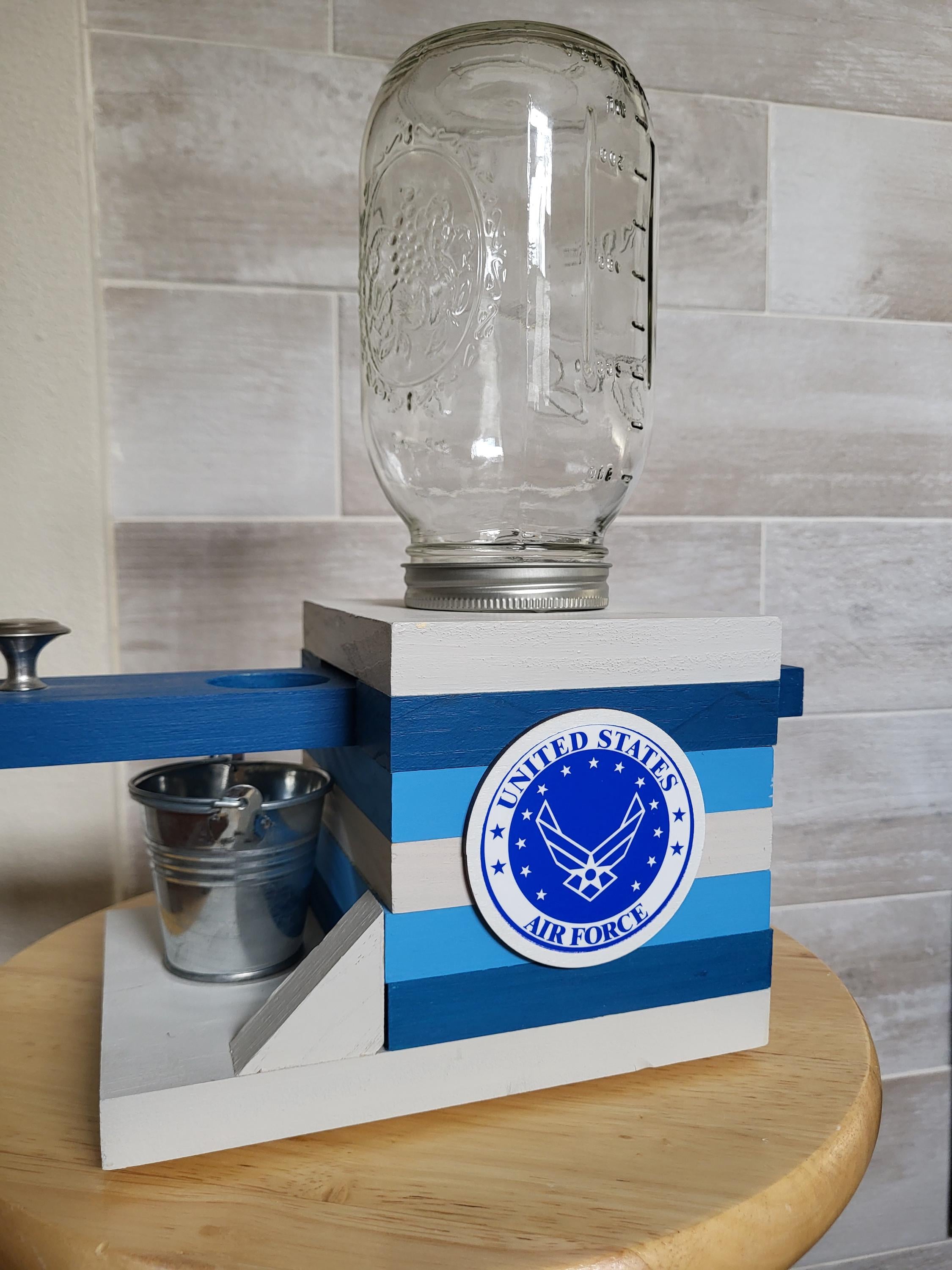 US Air Force - Mason Jar Candy Machine - Etsy