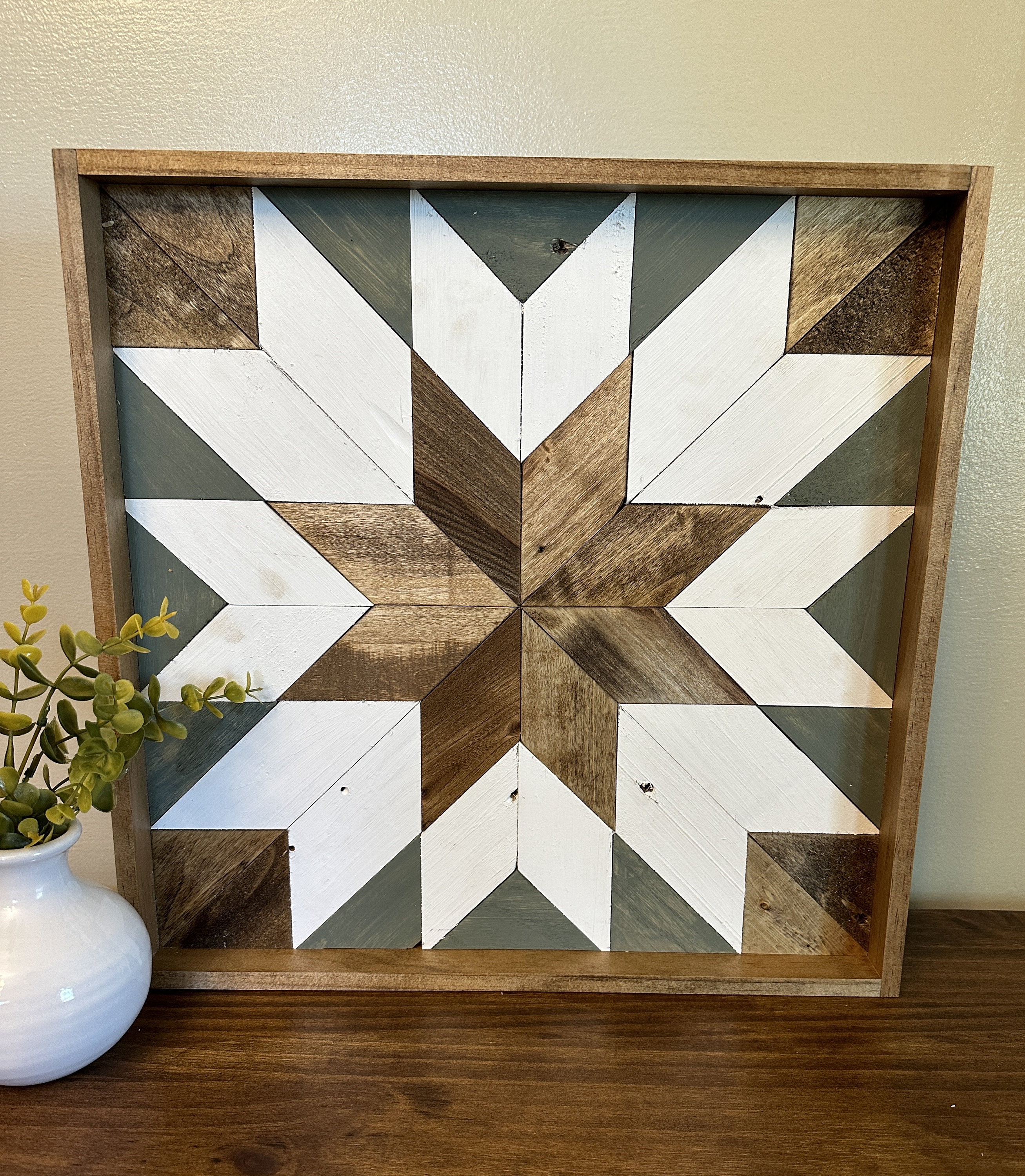 Reclaimed Wood Barn Quilt, Barn Quilt, Barn Quilts, Home Decor Barn Quilt, Framed Barn Quilt