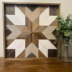 Reclaimed Wood Barn Quilt, Barn Quilt, Barn Quilts, Home Decor Barn Quilt, Framed Barn Quilt, Wood Quilt, Modern Home, Rustic Home Decor