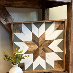 Reclaimed Wood Barn Quilt, Barn Quilt, Barn Quilts, Home Decor Barn Quilt, Framed Barn Quilt, Wood Quilt, Modern Home, Rustic Home Decor