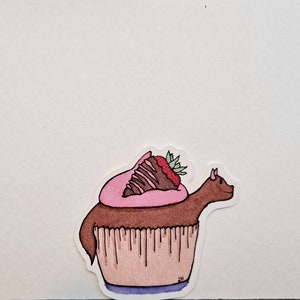 Chocolade Cupcake Draak Met Aardbei