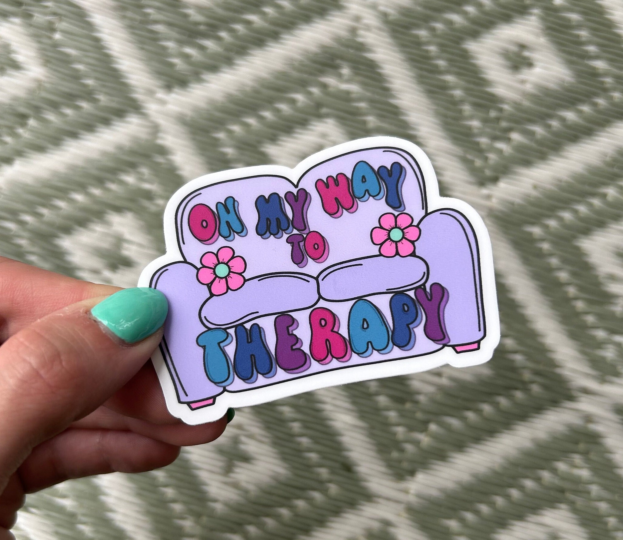 Therapy Couch Sticker: Mental Health Awareness Decal - Etsy