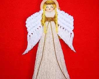 Ángel Macramé / Adornos navideños / Christmas Angels / personalizable