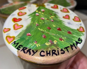 Christmas Glass Jar