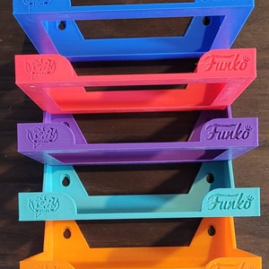Floating Shelf for Funko Pop Keychain Figure Purple / Hook Mount