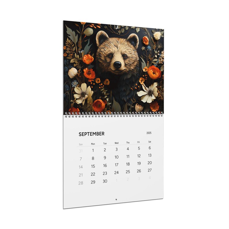 2025 Wall Calendar, Cottagecore Animal Art, Cottage Core Cubicle Decor ...