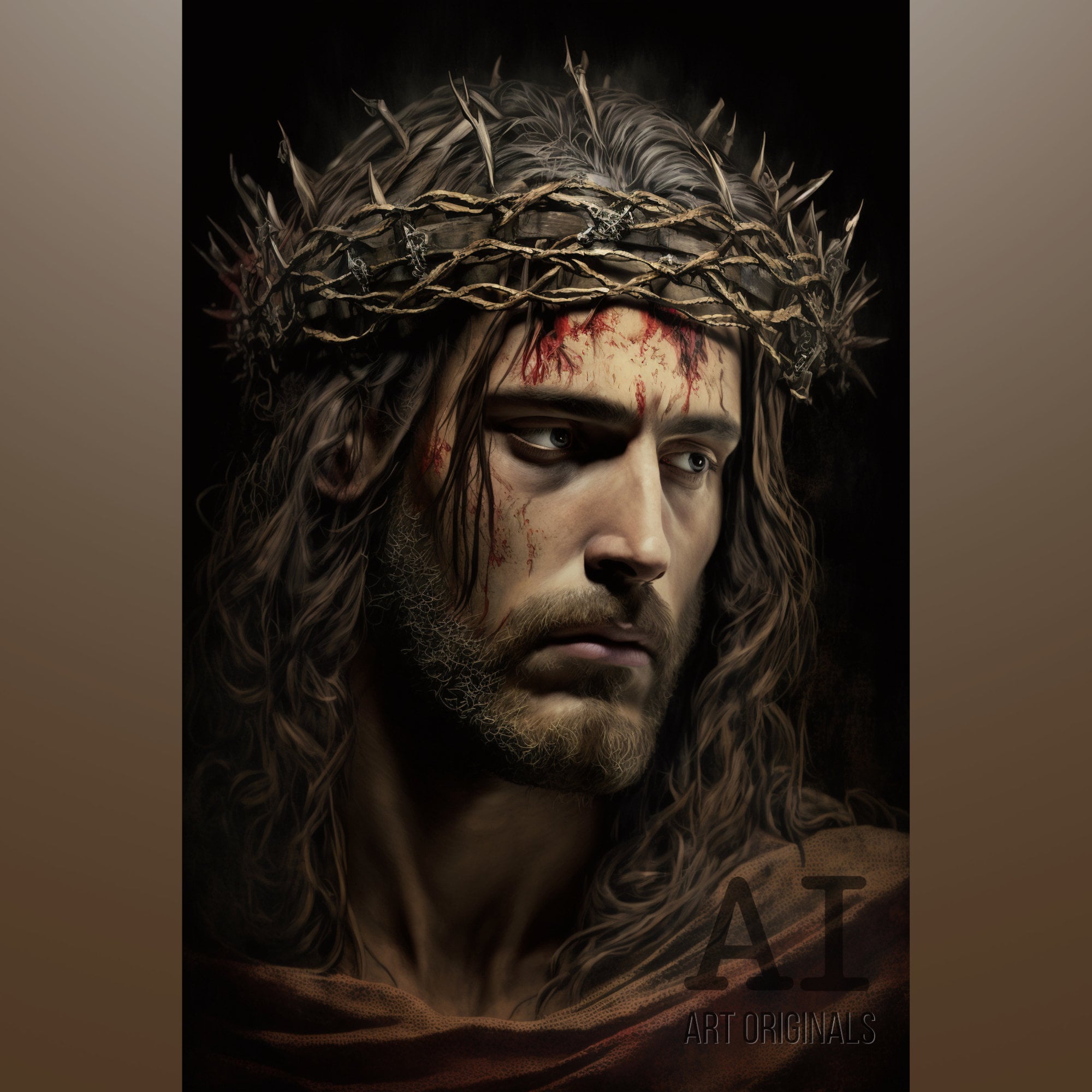 Jesus Art DOWNLOAD, AI Art Print, Modern Christian Art Printable Jesus Wall  Art - Etsy