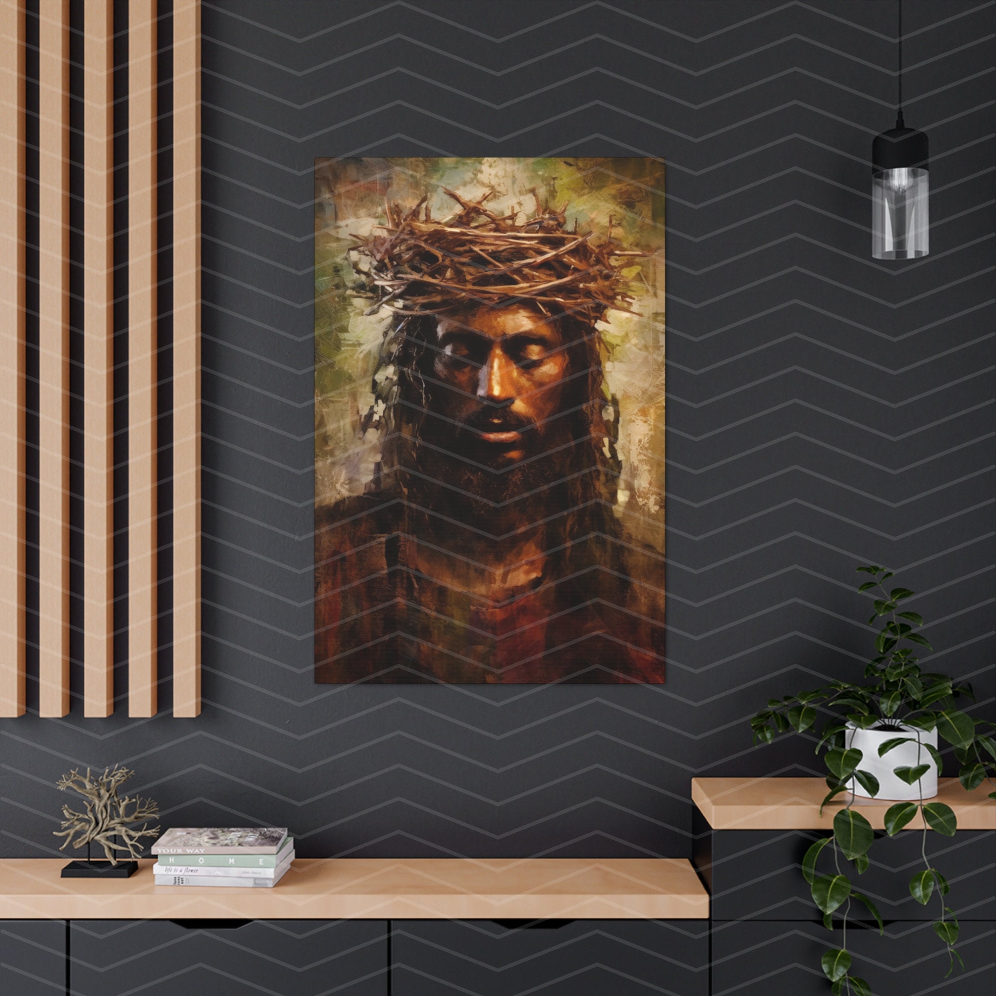 African American Art Jesus Painting CANVAS Print, Spiritual Wall Art ...
