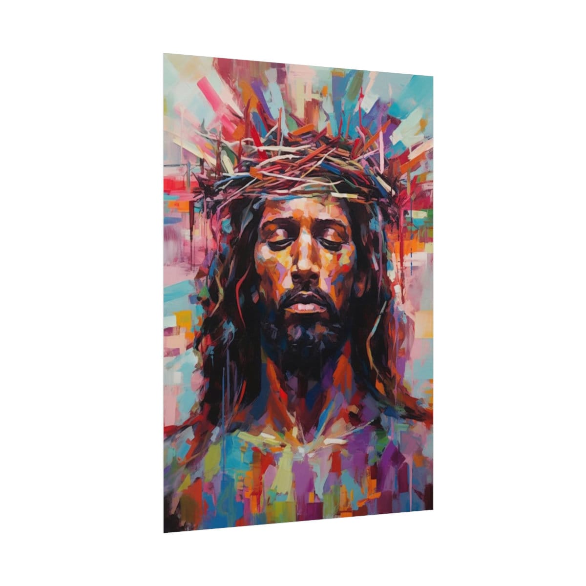 Black Christ Jesus Art POSTER Unframed, African American Art Christian