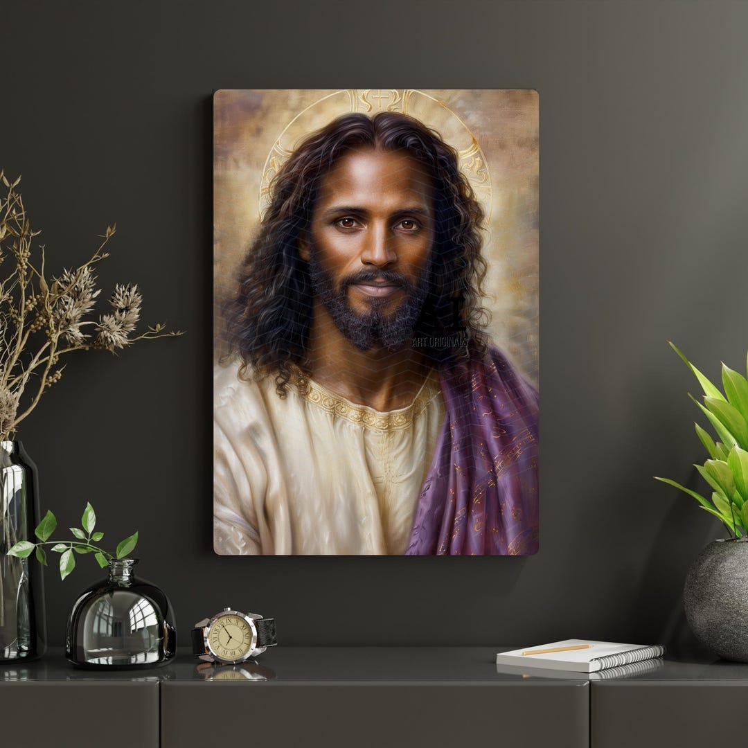 Christian Decorative POSTER, Black African American Jesus Art ...