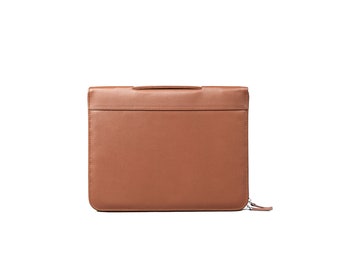 The Eclectic Brown Leather Folio Organizer