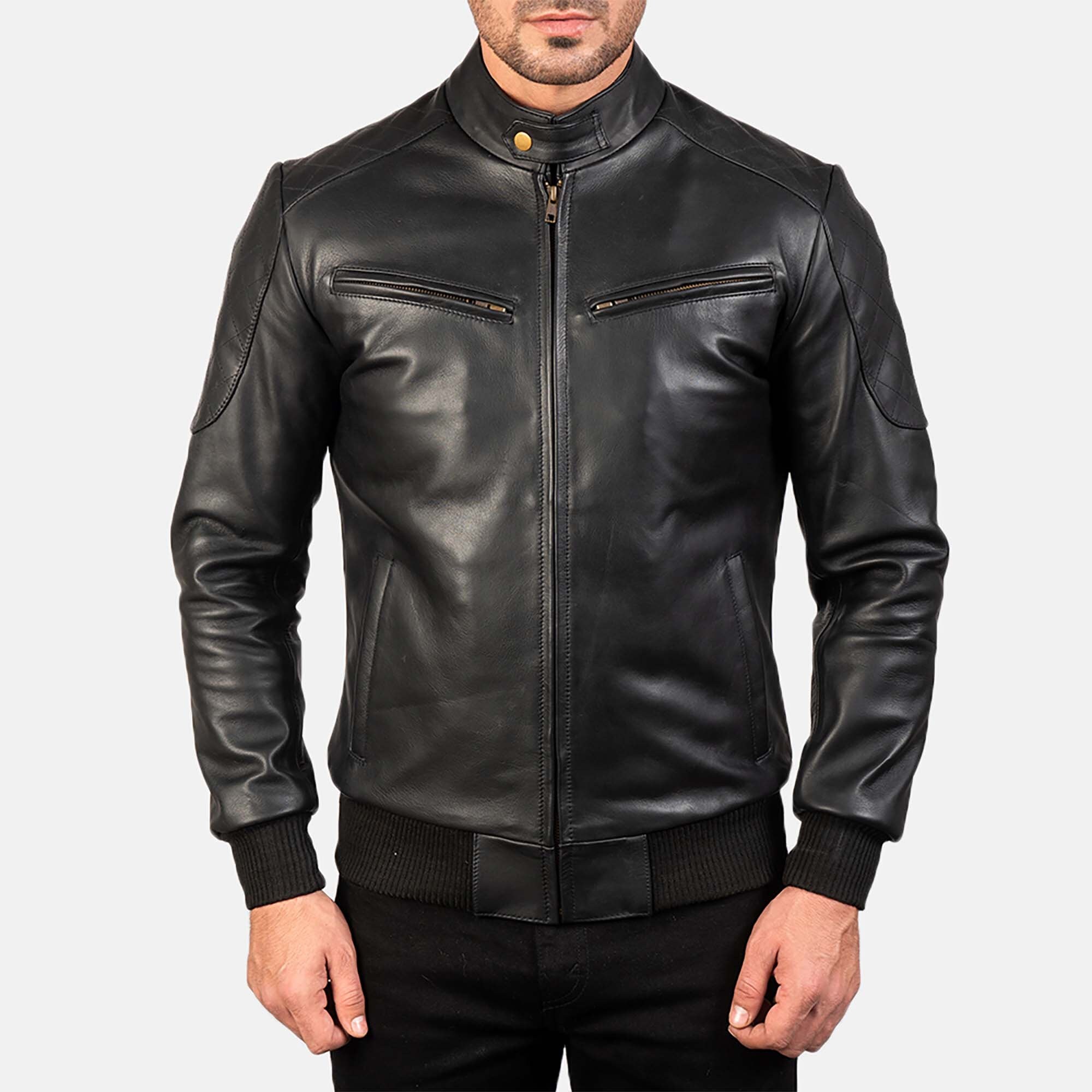 Sven Men's Dark Brown Suede Leather Bomber Jacket Black - Etsy