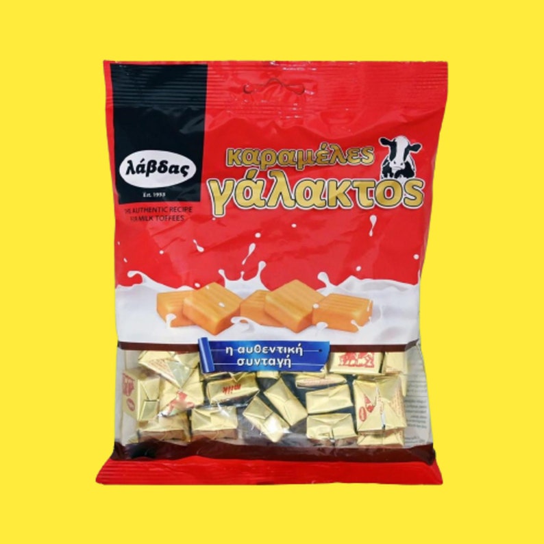 Greek Milk Toffee Candy, A Classic With Rich Taste, 300 G (10.58 Oz ...