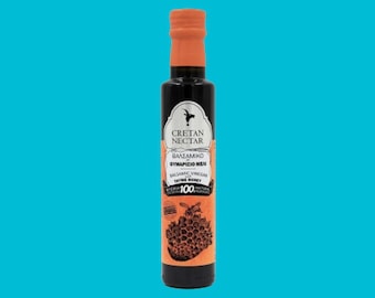 Greek Balsamic Vinegar With Thyme Honey, Gluten-Free, Vegan, 250 ml (8.45 fl oz)