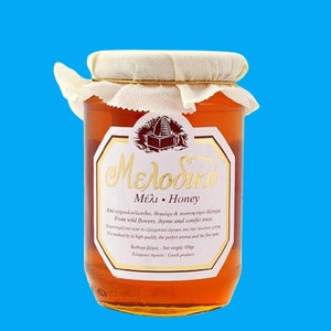 Greek Premium Cretan Honey From Wildflowers, Thyme, Conifers, 950 g (33.51 oz)