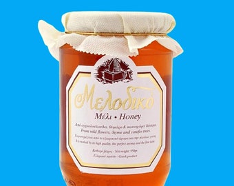 Greek Premium Cretan Honey From Wildflowers, Thyme, Conifers, 950 g (33.51 oz)