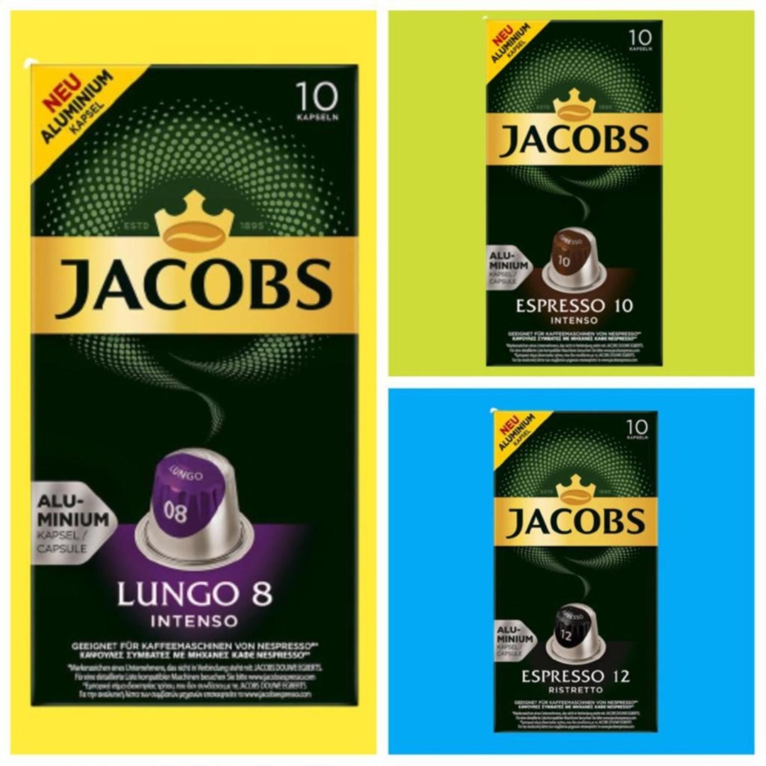 Buy Jacobs Greek Espresso Coffee Pods 8/10/12 Intensity, Rich & Smooth