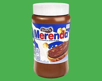 Merenda Crema griega de avellanas con cacao y leche, 570 g (20,1 oz)