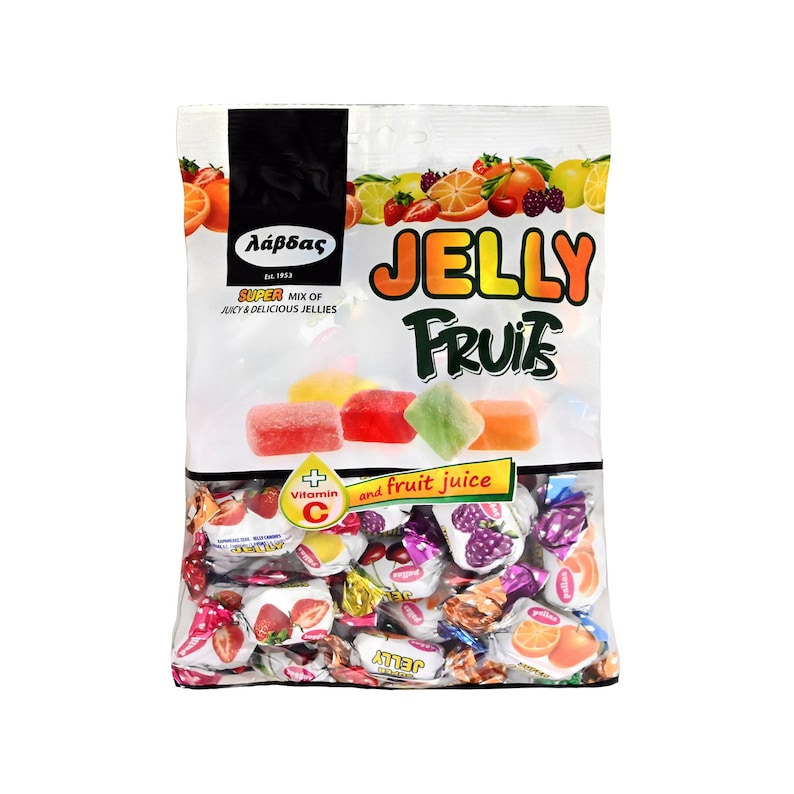 Greek Jelly Pops, Made With Natural Ingredients and Fruit Juice, With