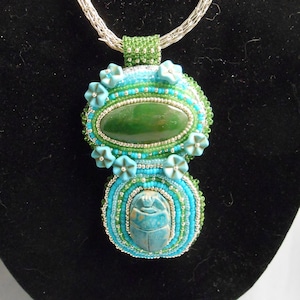 Turquoise Scarab Necklace
