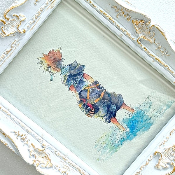 handmade Sora Reino corazones KH2 -print