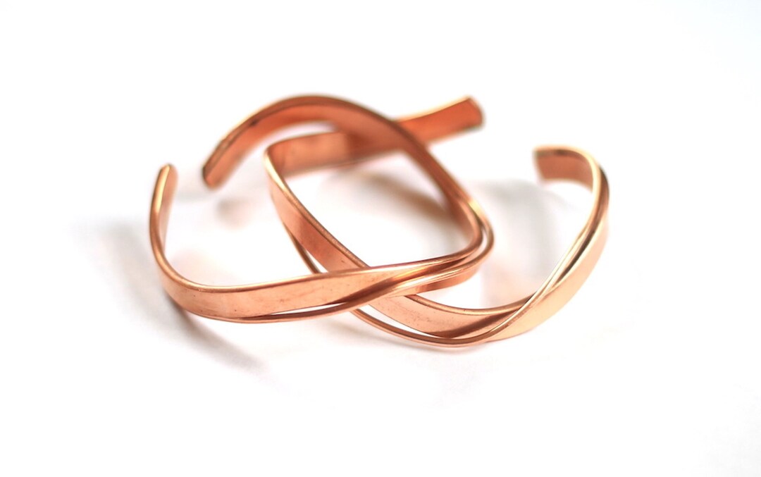 Naga, India. Bracciale In Piattina Di Rame Attorcigliato Ed Inciso - Foto 5