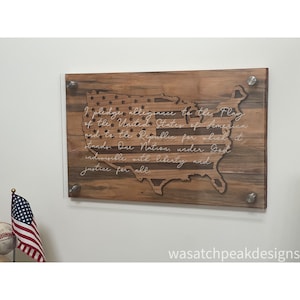 American flag / patriotic decor / pledge of allegiance / 4th of July /