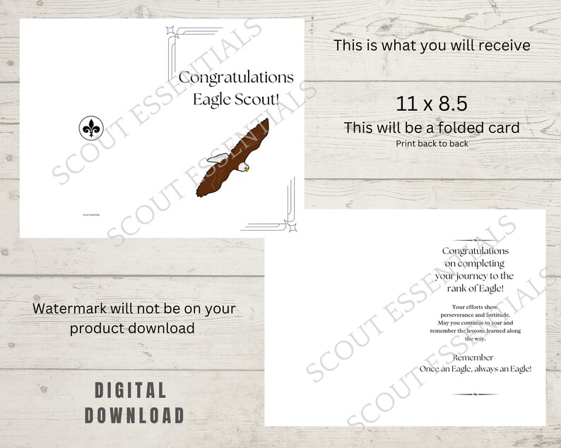 Eagle Scout Congratulations Card - Etsy