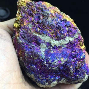 284g Rare Rainbow Ore Porphyry Copper Siderite Iron Ore Minerals image 1