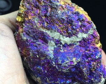 284g Rare Rainbow Ore Porphyry Copper Siderite Iron Ore Minerals