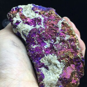 284g Rare Rainbow Ore Porphyry Copper Siderite Iron Ore Minerals image 5