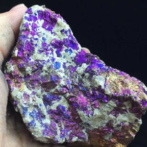 284g Rare Rainbow Ore Porphyry Copper Siderite Iron Ore Minerals image 6