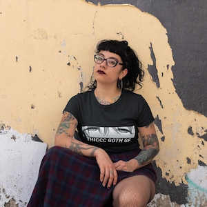 Thiccc Goth Gf Shirt Unisex Jersey Korte Mouw T-shirt