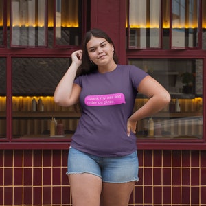 Spankings and Pizza Text Bubble Unisex Jersey Short Sleeve Tee