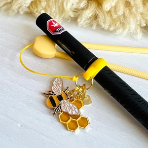 Luksusowa opaska na nadgarstek z zawieszką do waporyzatora / HONEY BABY / Uchwyt na literę do waporyzatora / Akcesoria 420 / Ecig i opaska na nadgarstek z uroczą zawieszką / Pomysł na prezent 420