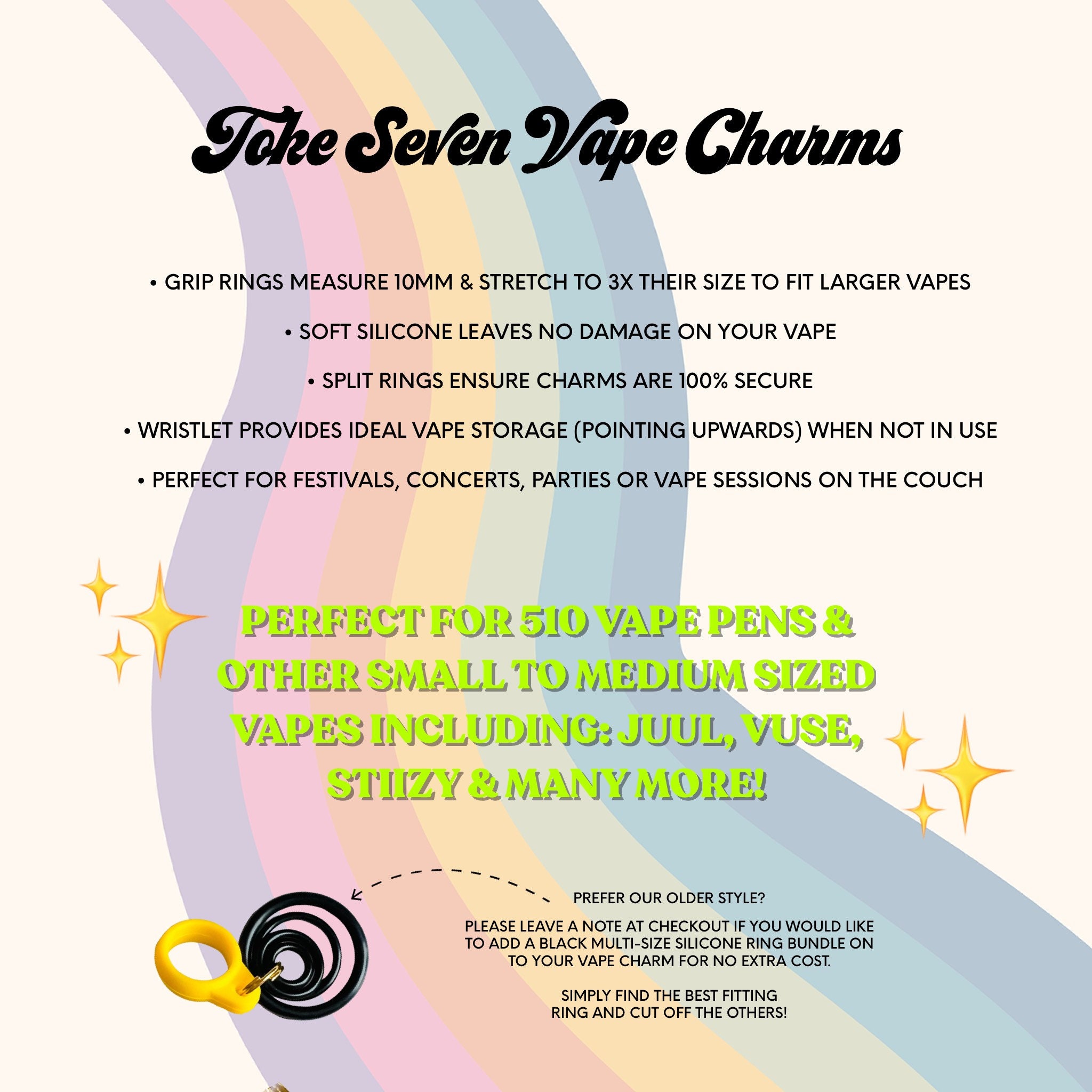 Vape Charms / POWDER PUFF / Vape Accessories Charm / 420 Etsy