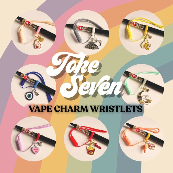 Vape Charm Accessory / THE ESSENTIALS / Dab Pen Holder / Giftable Weed 510 Battery Lanyard Wristlet / Custom Vaping Fashion / Stoner Girl