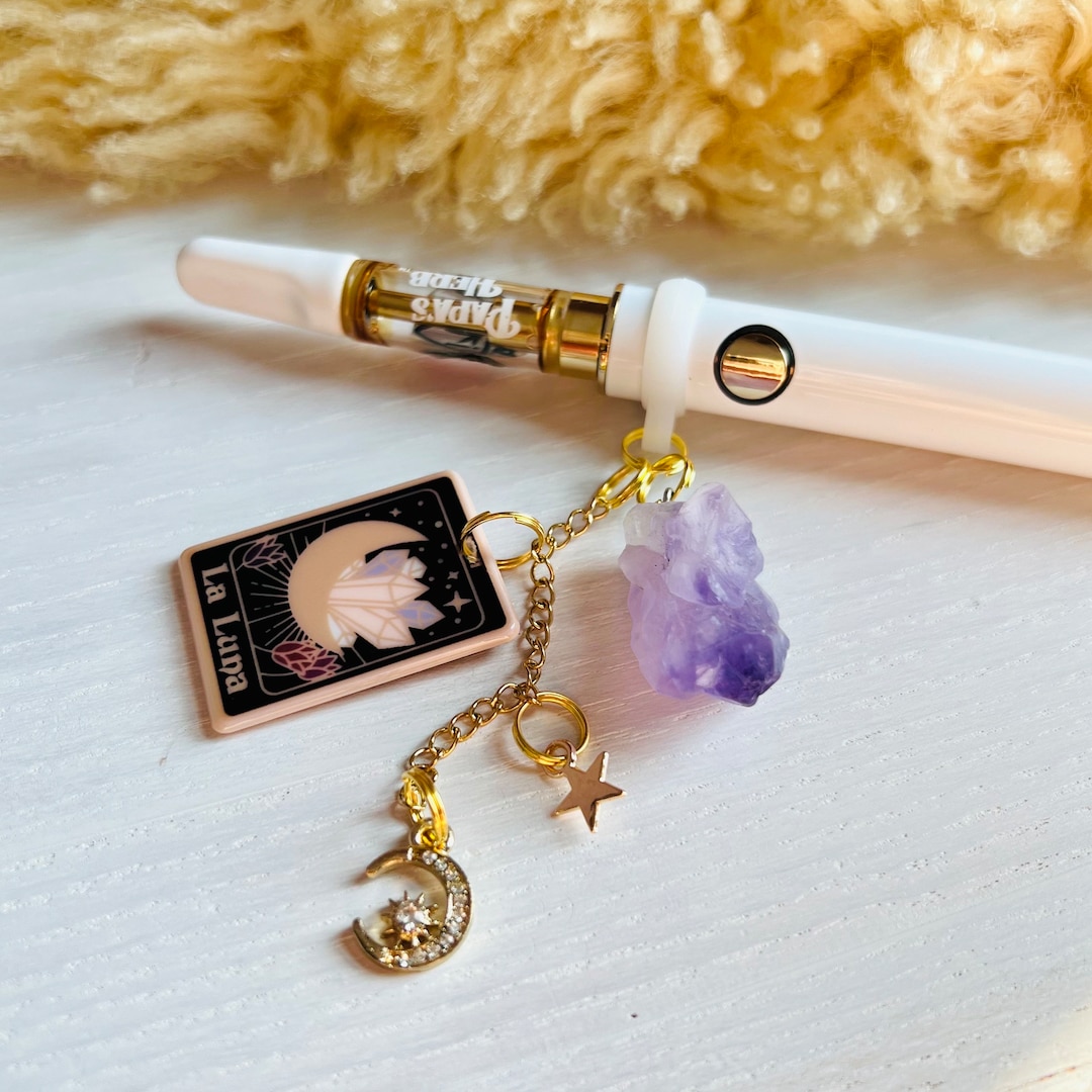 Vape Charm / LUNA BABY / Crystal & Tarot Card Vape Charm / La Luna Moon